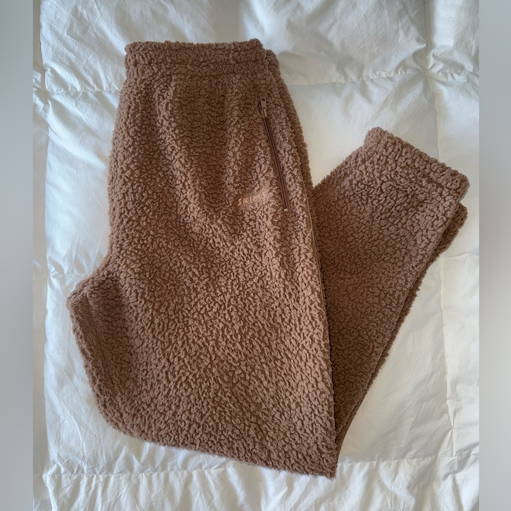 Skims Teddy Sherpa Fleece Jogger Sweatpants